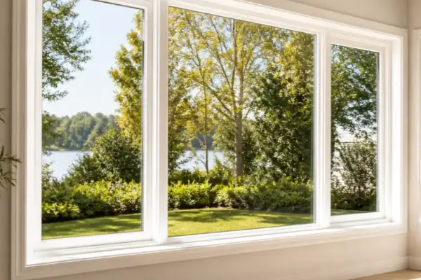 New energy-efficient windows in a residential home